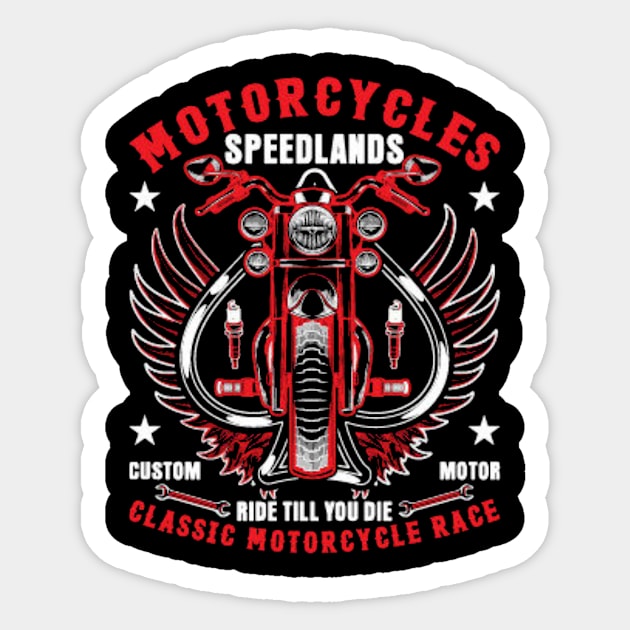 motorcycles speedlands Sticker by  Faya